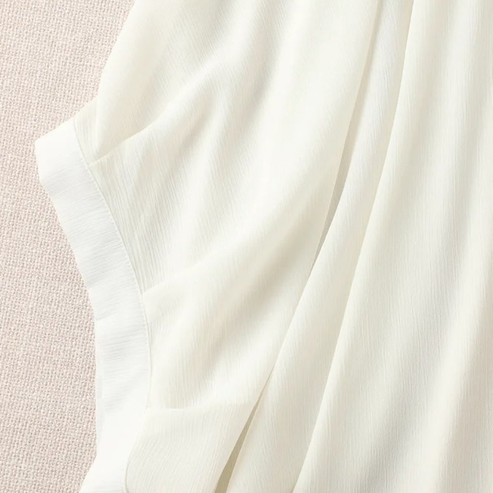 Plain Batwing Cocktail Crew Neck Cocoon Blouse - Picture 3 of 5